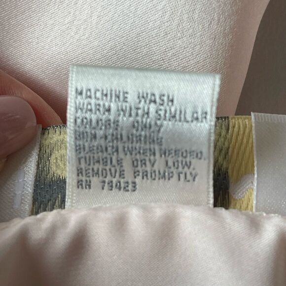 VTG Dentelle Satin robe blush pink size S - Picture 6 of 8